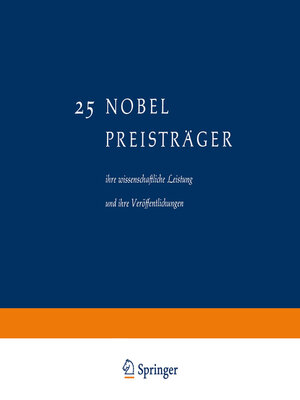 cover image of 25 Nobel Preisträger